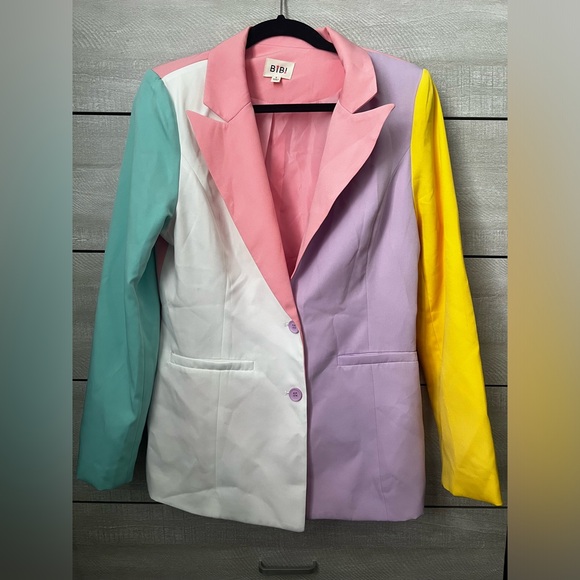 Pastel Colorblock Blazer - Picture 4 of 7